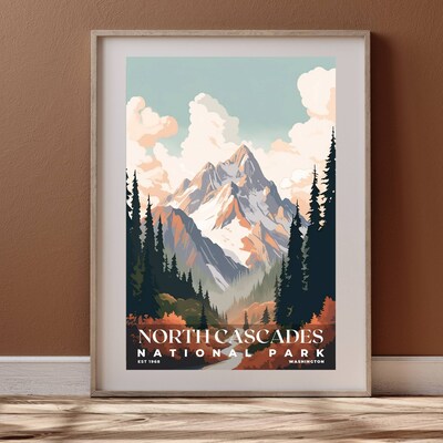 North Cascades National Park Poster, Travel Art, Office Poster, Home Decor | S3 - image4